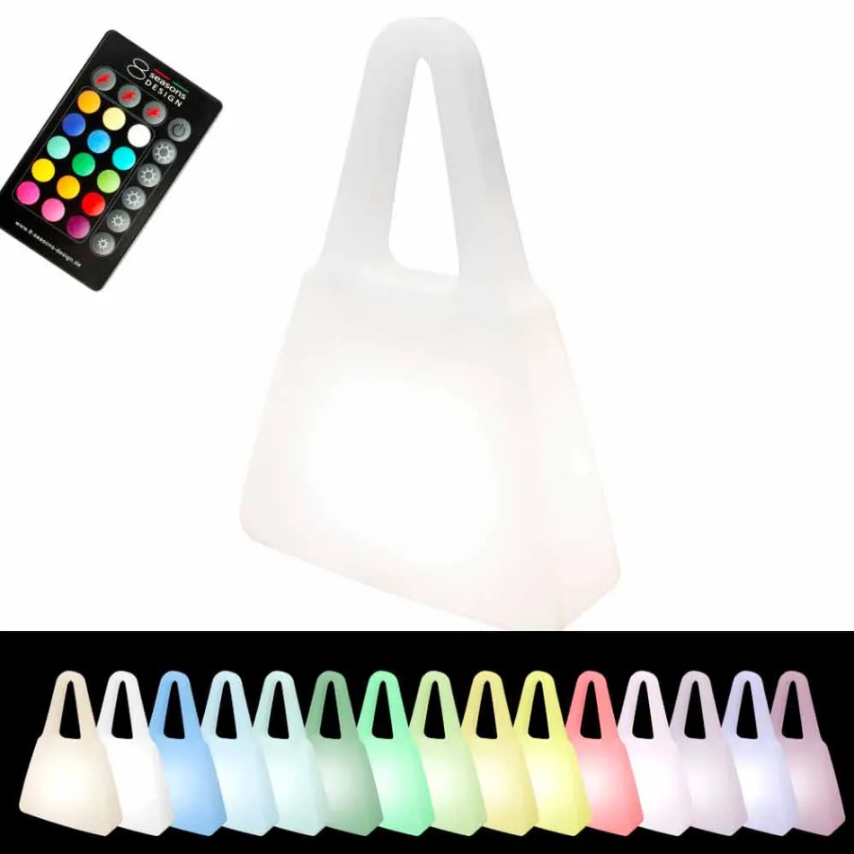 Tafellamp in wit plastic met modern design voor binnen - Borsastar Viadurini