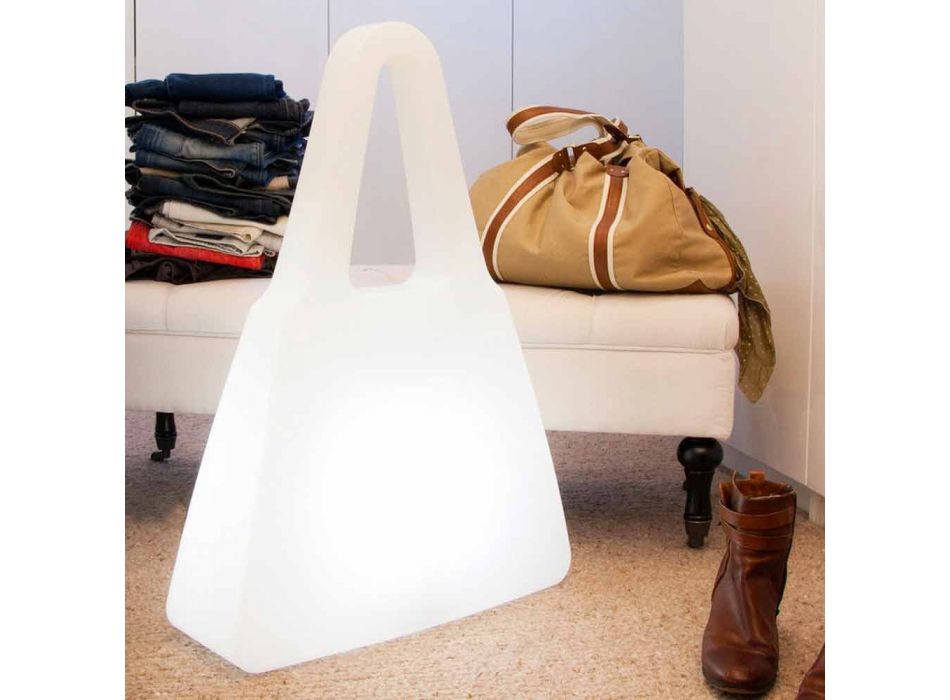 Tafellamp in wit plastic met modern design voor binnen - Borsastar Viadurini