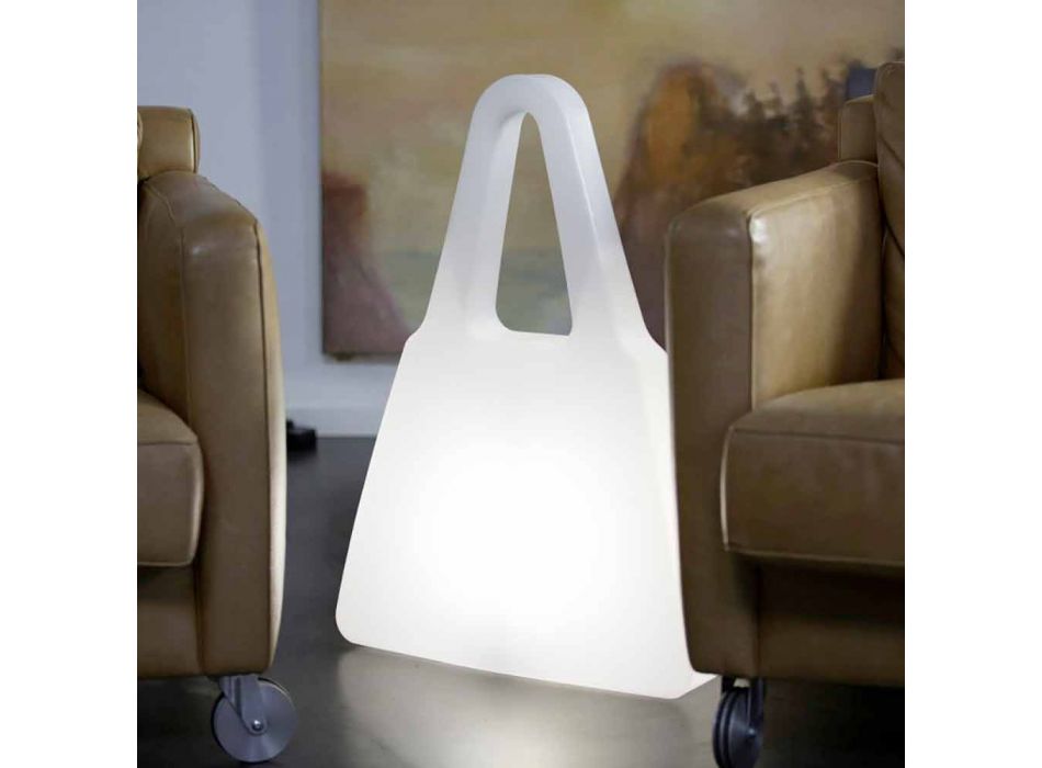 Tafellamp in wit plastic met modern design voor binnen - Borsastar Viadurini