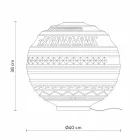 Moderne tafellamp in wit satijnglas en metaal - Morse Viadurini