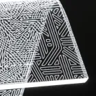 LED-staande lamp acryl kristal laserdecoratie - Possett Viadurini