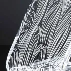 LED Staande Lamp Acryl Kristal Laserdecoratie - Possett Viadurini