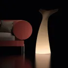 Coda - Tweekleurige buitenlamp van polyethyleen, gemaakt in Italië Viadurini