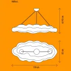 Design hanglamp voor buiten in polyethyleen - Nefos van Myyour Viadurini