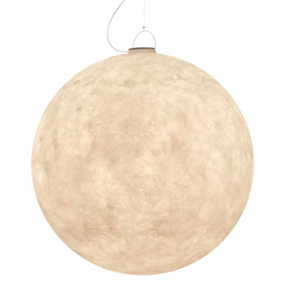 Outdoor suspension lamp In-es.artdesign Luna Out in nebulite Viadurini