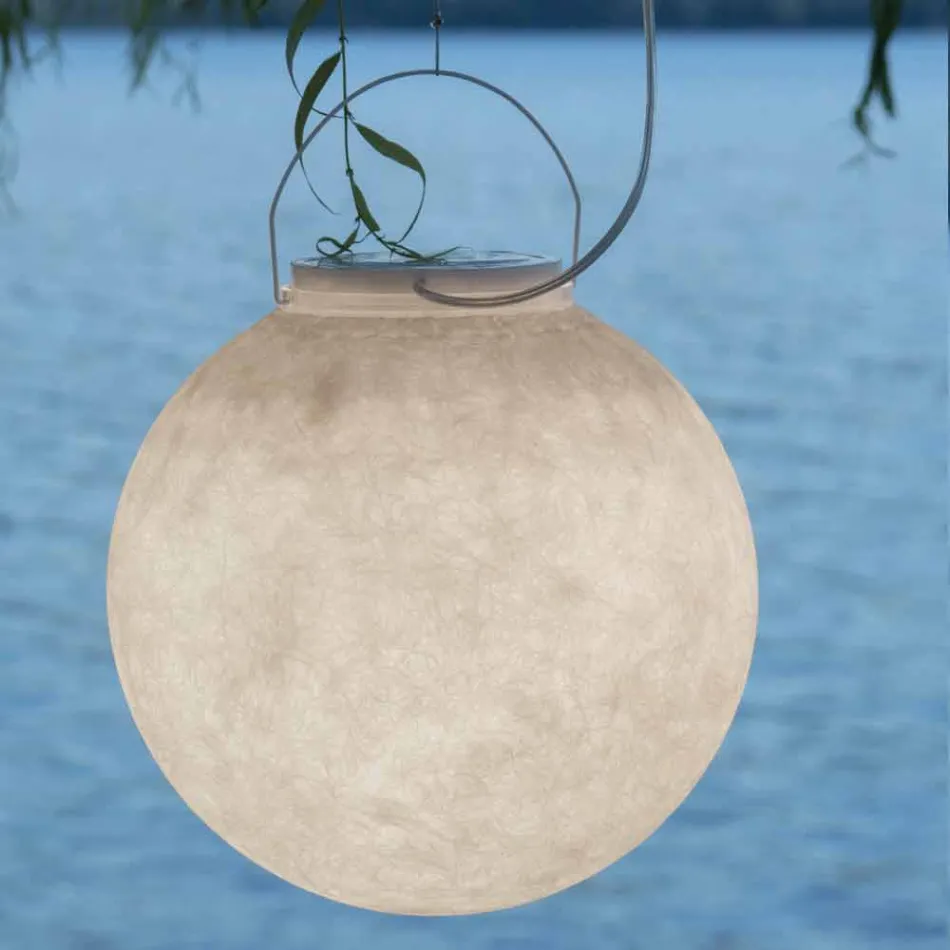 Outdoor suspension lamp In-es.artdesign Luna Out in nebulite Viadurini