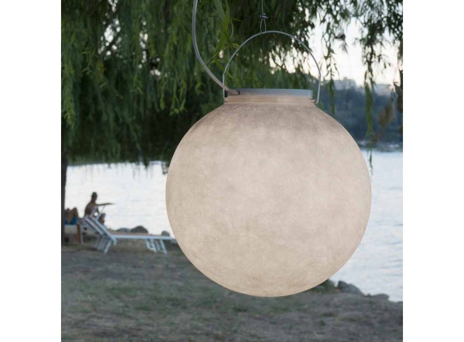 Outdoor suspension lamp In-es.artdesign Luna Out in nebulite Viadurini