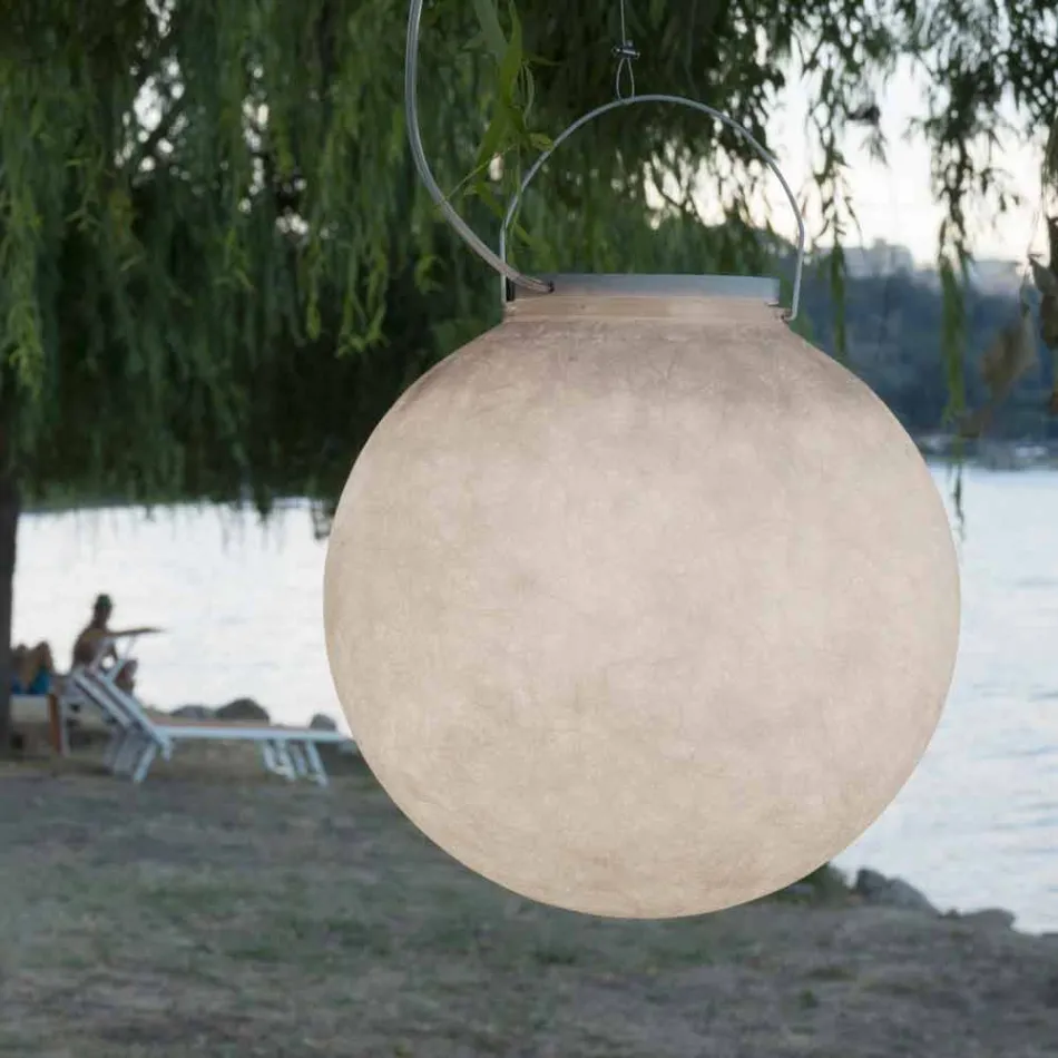Outdoor suspension lamp In-es.artdesign Luna Out in nebulite Viadurini