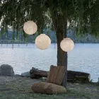 Outdoor suspension lamp In-es.artdesign Luna Out in nebulite Viadurini