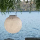 Outdoor suspension lamp In-es.artdesign Luna Out in nebulite Viadurini