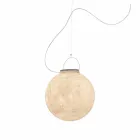 Outdoor suspension lamp In-es.artdesign Luna Out in nebulite Viadurini