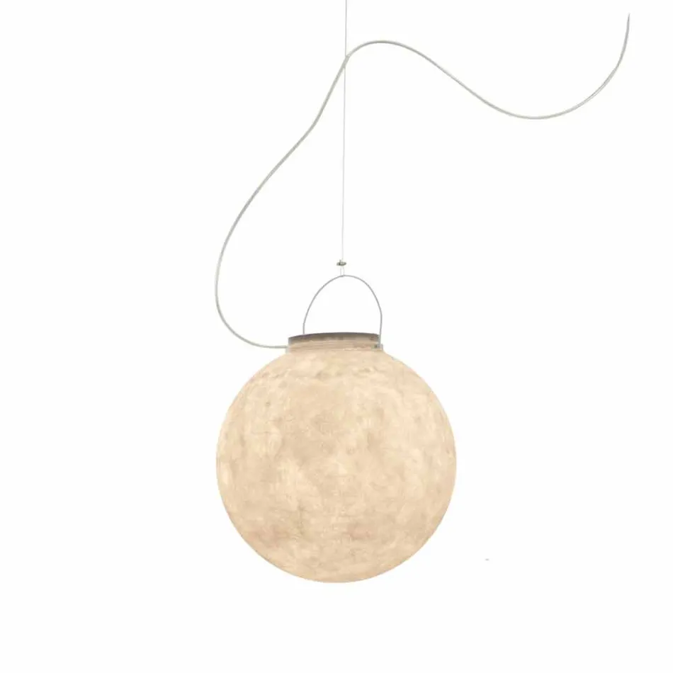 Outdoor suspension lamp In-es.artdesign Luna Out in nebulite Viadurini