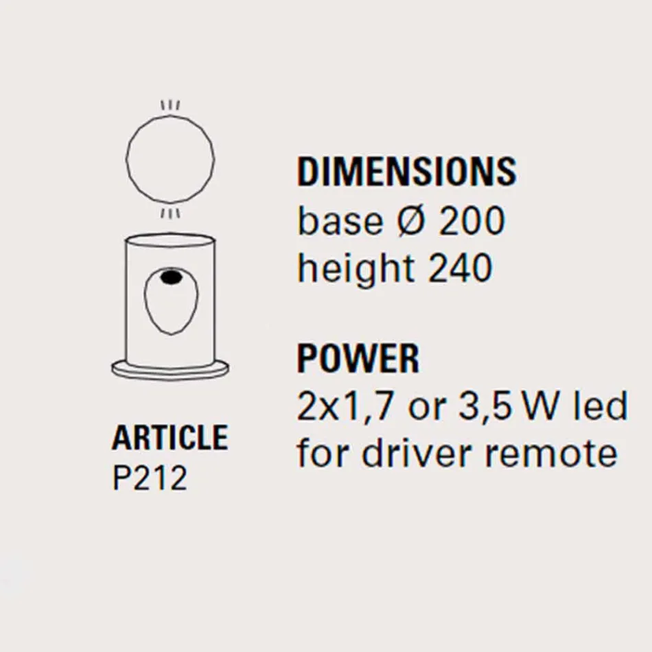Outdoor-staande lamp, met 2 lichten, U-Boat - Toscot Viadurini