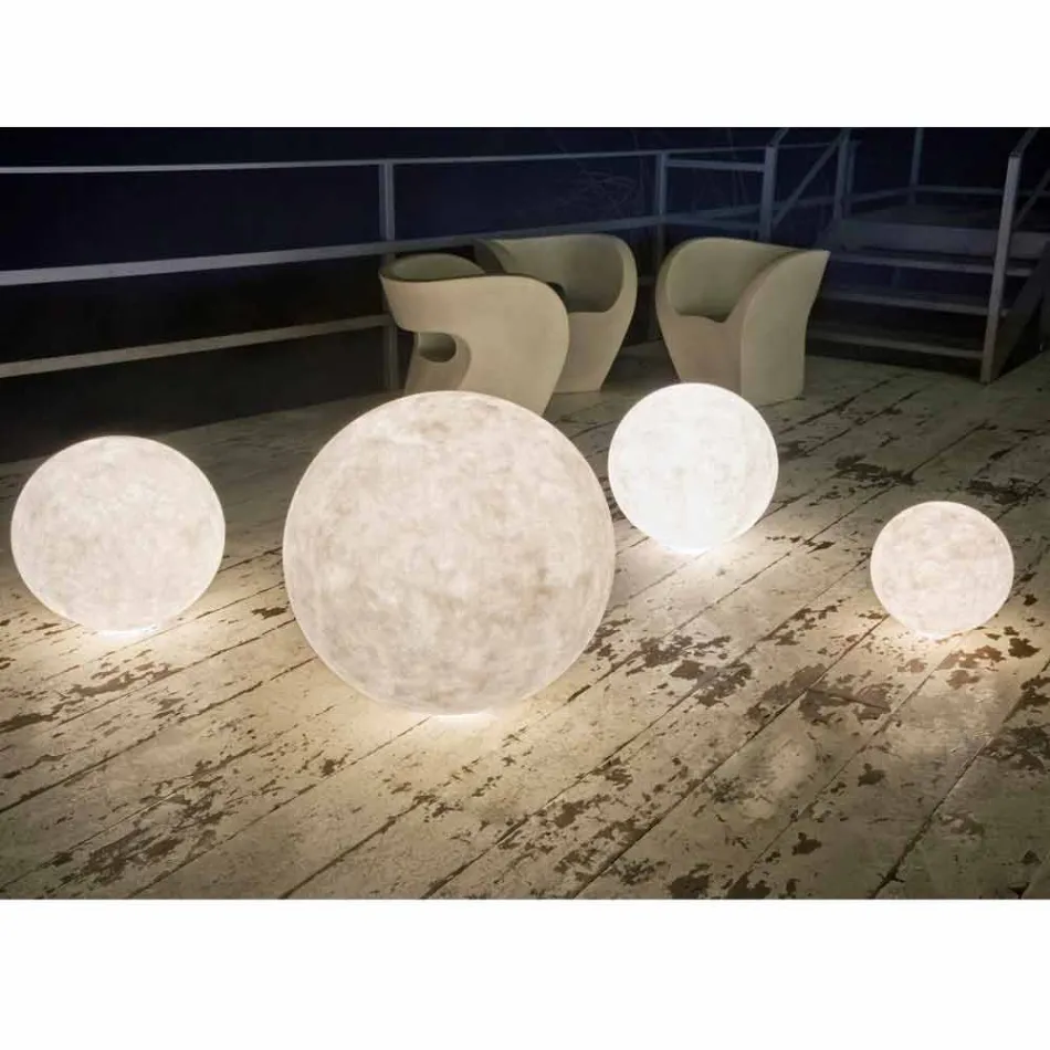 Outdoor vloerlamp In-es.artdesign Ex.Moon in nebulite Viadurini