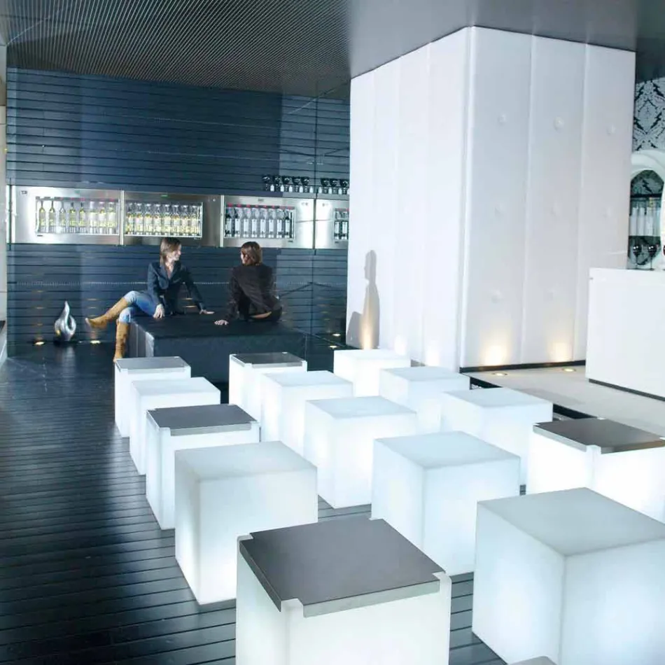 Bright Slide Cube design buitenlamp geproduceerd in Italië Viadurini