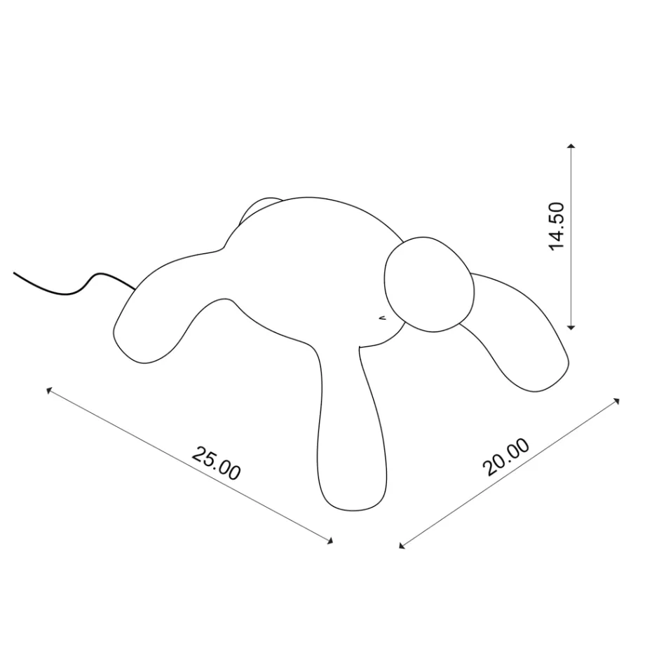Oplaadbare en dimbare buitenlamp met aanraakfunctie - Turtle Viadurini