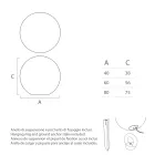 Bolvormige buitenlamp in wit polyethyleen Made in Italy - Nelida Viadurini