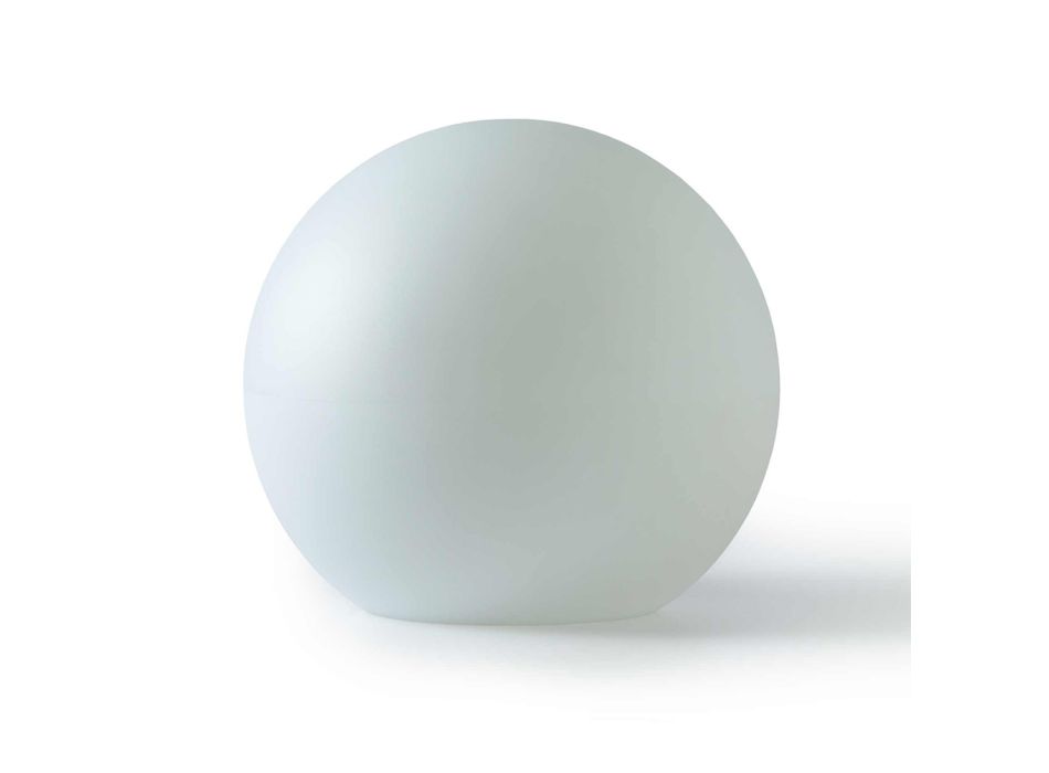 Bolvormige buitenlamp in wit polyethyleen Made in Italy - Nelida