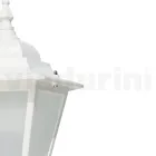 Vintage buitenlamp in wit aluminium gemaakt in Italië - Terella Viadurini