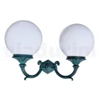 Tuinlamp met 2 acryllampen en aluminium structuur - Trovanero Viadurini