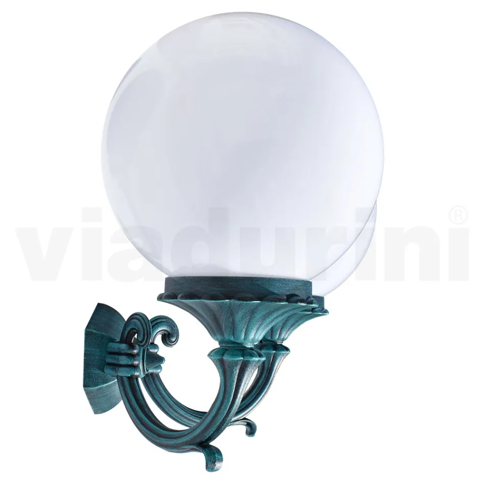 Tuinlamp met 2 acryllampen en aluminium structuur - Trovanero Viadurini