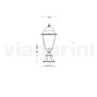 Vintage staande tuinlamp in aluminium Made in Italy - Bonaria Viadurini