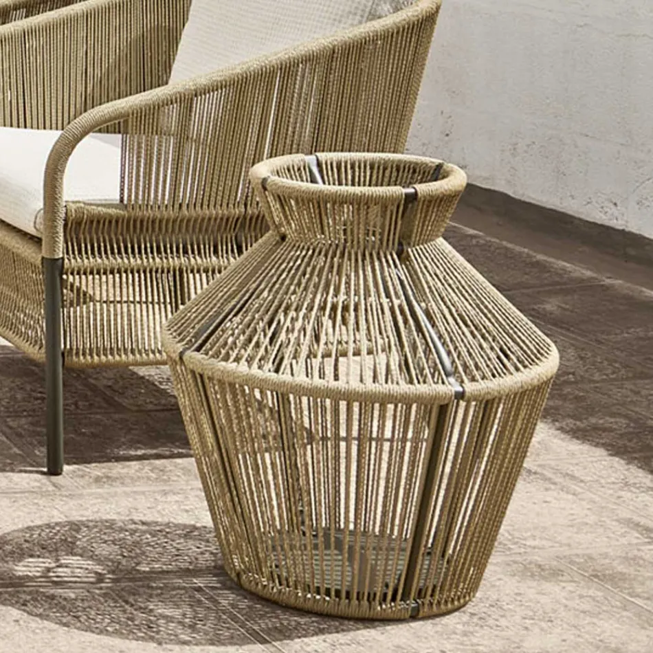 Vezel en aluminium tuinlamp Made in Italy - Cricket van Varaschin Viadurini