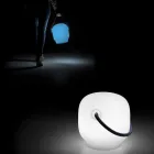 Tuinlamp in polyethyleen met handvat Made in Italy - Galicië Viadurini