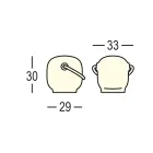 Tuinlamp in polyethyleen met handvat Made in Italy - Galicië Viadurini