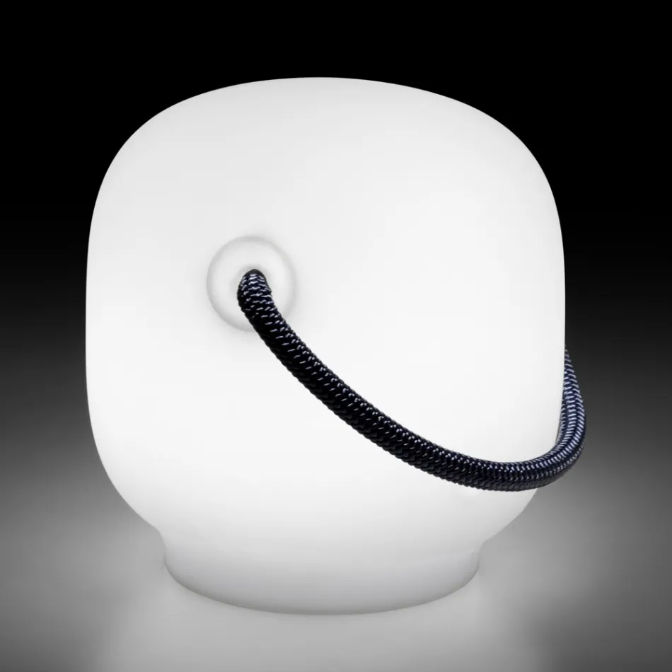 Tuinlamp in polyethyleen met handvat Made in Italy - Galicië Viadurini