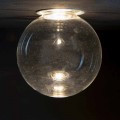 Aluminium inbouwlamp met decoratief glas gemaakt in Italië - Ampolla