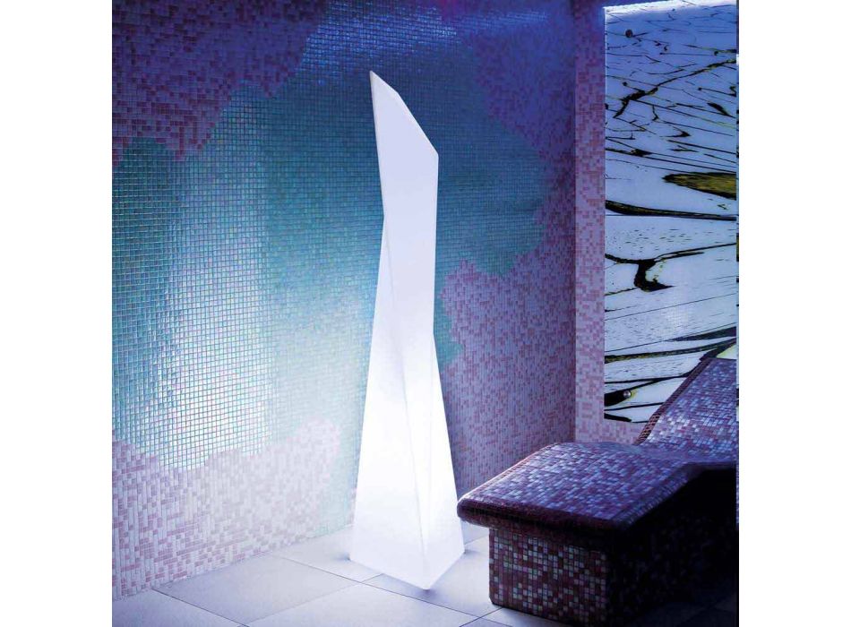 Helderwitte Prisma Slide Manhattan binnenlamp gemaakt in Italië Viadurini