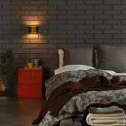 Moderne wandlamp in messing en roestvrij Ø11xh.11xsp.12 cm Bernadet Viadurini