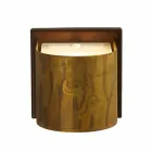 Moderne wandlamp in messing en roestvrij Ø11xh.11xsp.12 cm Bernadet Viadurini