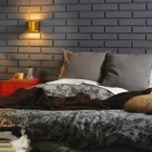 Moderne wandlamp in messing en roestvrij Ø11xh.11xsp.12 cm Bernadet Viadurini