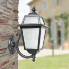 Buitenwandlamp van gegoten aluminium en glas Made in Italy - Elric Viadurini