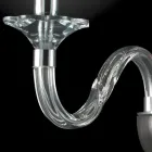 Wandlamp in twee glazen lampen en cristallo Ivy, made in Italy Viadurini