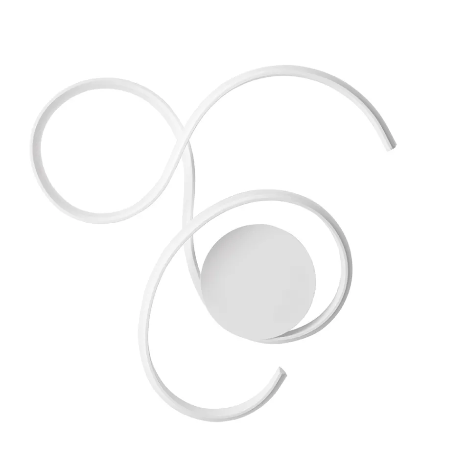 Wandlamp met LED in gelakt metaal modern design - Trella Viadurini