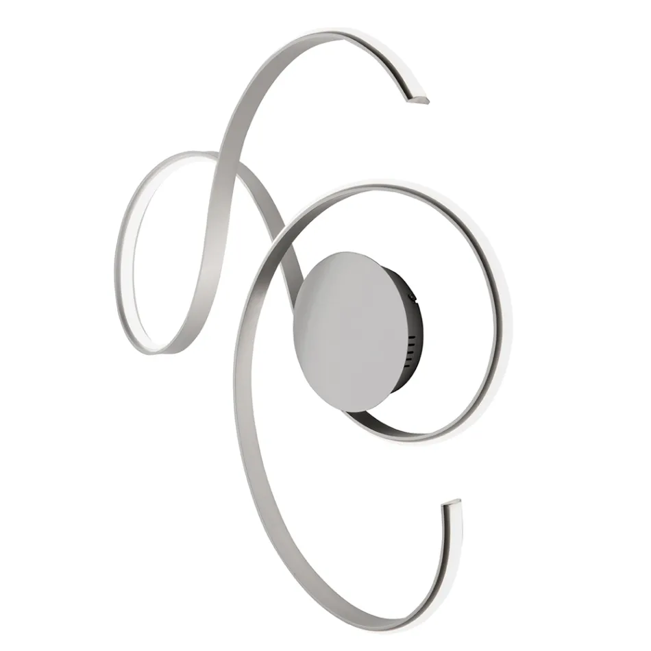 Wandlamp met LED in gelakt metaal modern design - Trella Viadurini