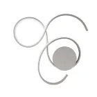 Wandlamp met LED in gelakt metaal modern design - Trella Viadurini