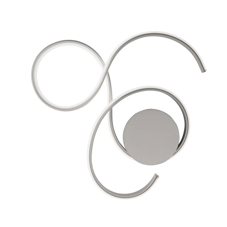 Wandlamp met LED in gelakt metaal modern design - Trella Viadurini