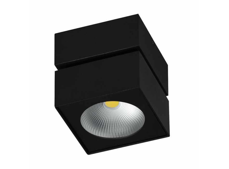 Decoratieve wandlamp Led 14W in wit of zwart aluminium - Vernon Viadurini