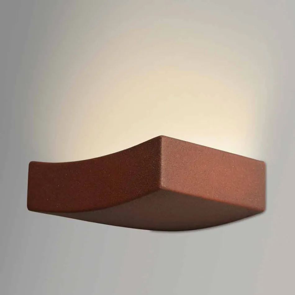 Lamp modern design stalen wand Ø13xh.3,5xsp.10 cm Osea Viadurini