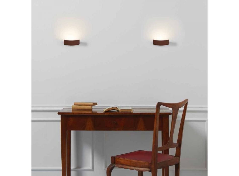 Lamp modern design stalen wand Ø13xh.3,5xsp.10 cm Osea Viadurini