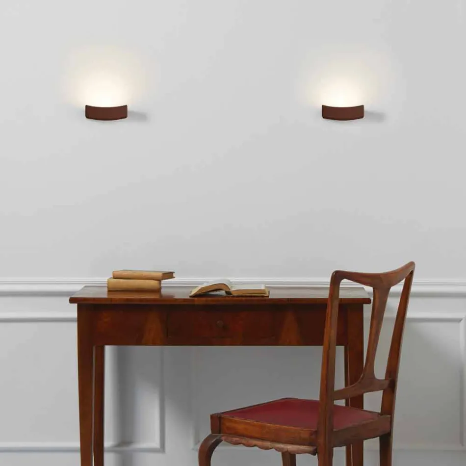 Lamp modern design stalen wand Ø13xh.3,5xsp.10 cm Osea Viadurini