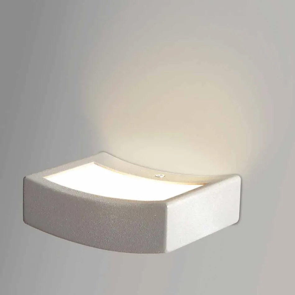 Lamp modern design stalen wand Ø13xh.3,5xsp.10 cm Osea Viadurini