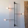 Design wandlamp met zwart ijzeren structuur Made in Italy - Anima