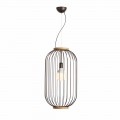 Hanglamp 35xH70xL.cavo100 cm diameter stalen Bibiana