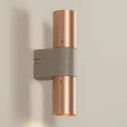 Wandlamp van keramiek en koper, handgemaakt in Italië - Toscot Match Viadurini