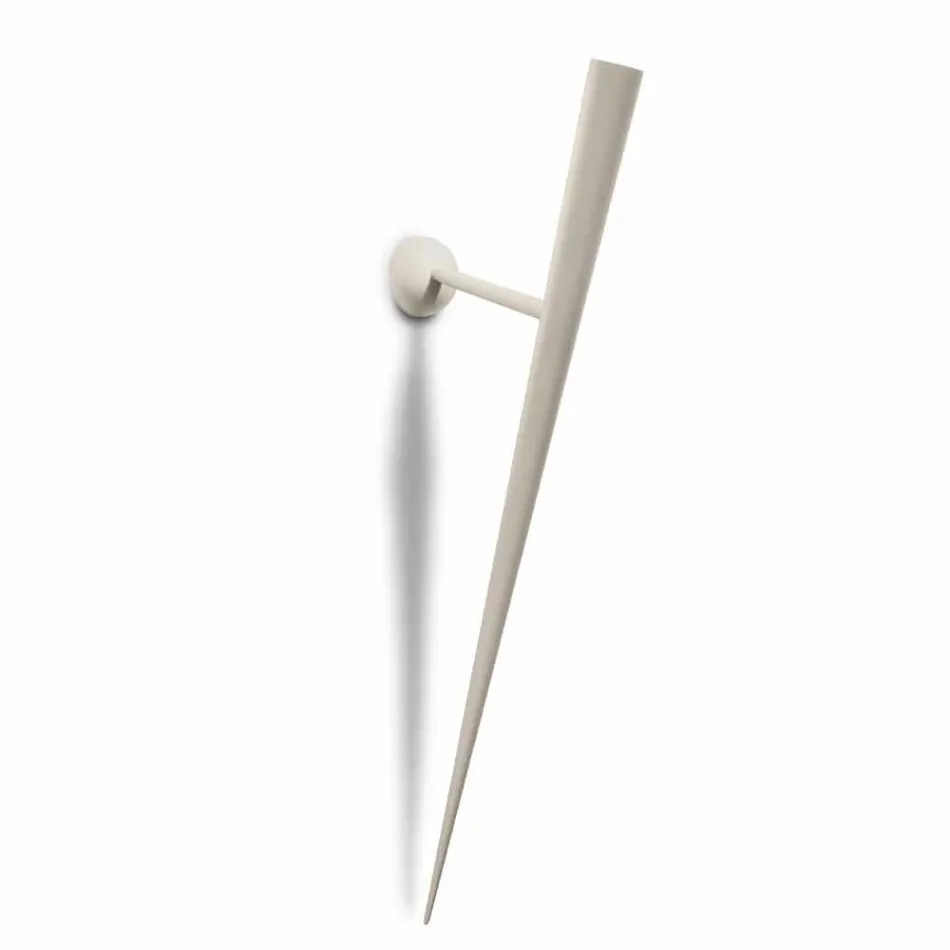 Wandlamp van gelakt metaal met geïntegreerde LED Made in Italy - Throne Viadurini